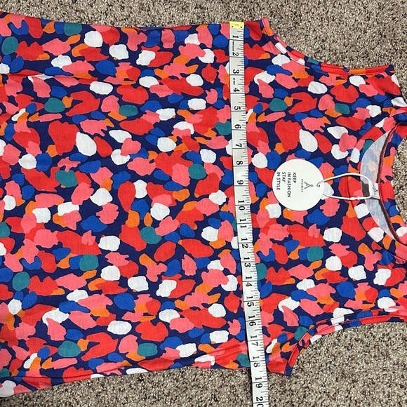 🌞 NWT ANRABESS Women's Sleeveless Maxi Sundress - Vibrant Abstract Print  🌞 - Picture 8 of 13